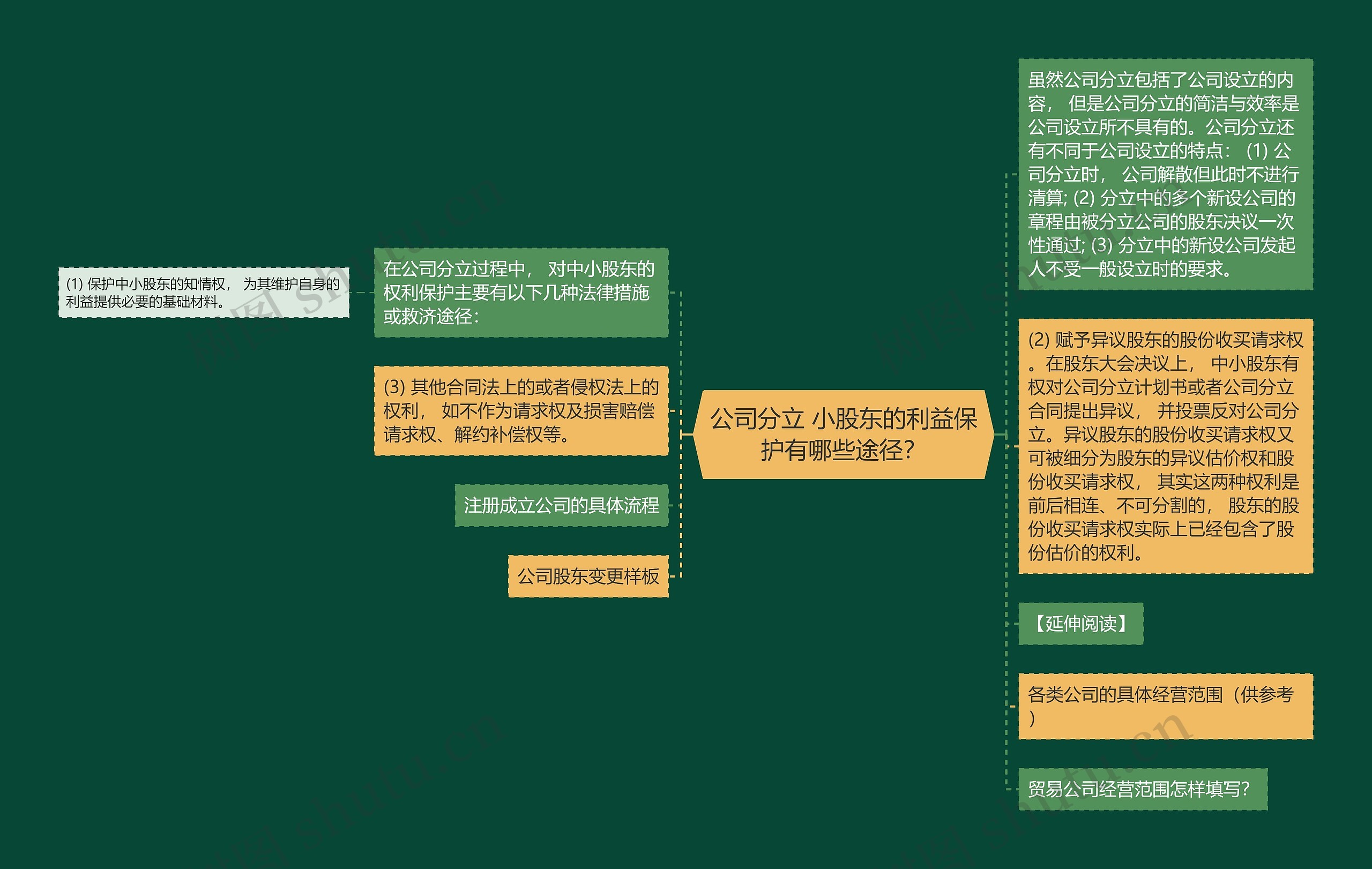 公司分立 小股东的利益保护有哪些途径？