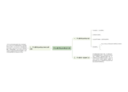 开办费用包含哪些内容