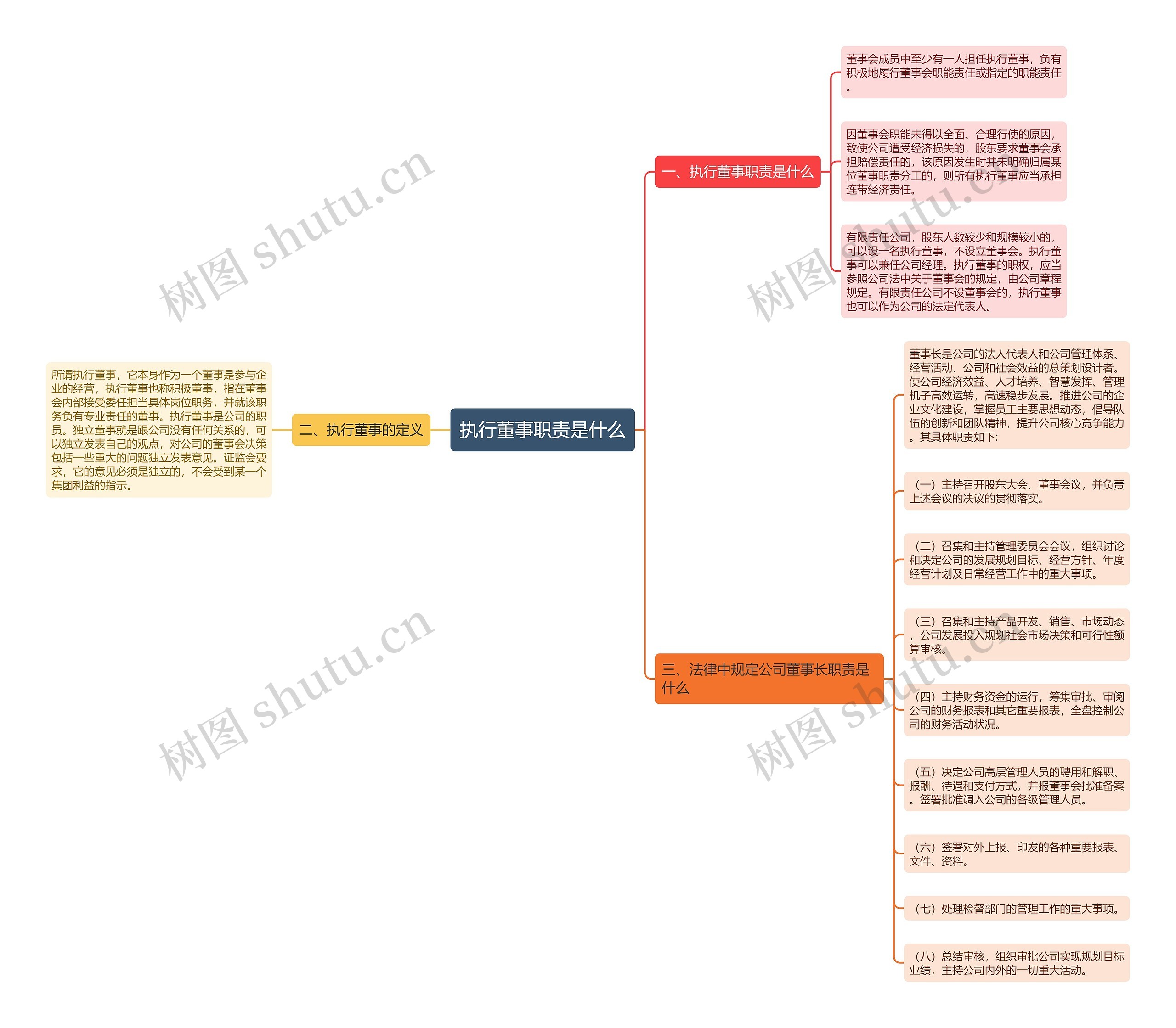 执行董事职责是什么思维导图