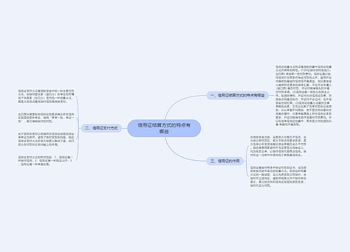 信用证结算方式的特点有哪些