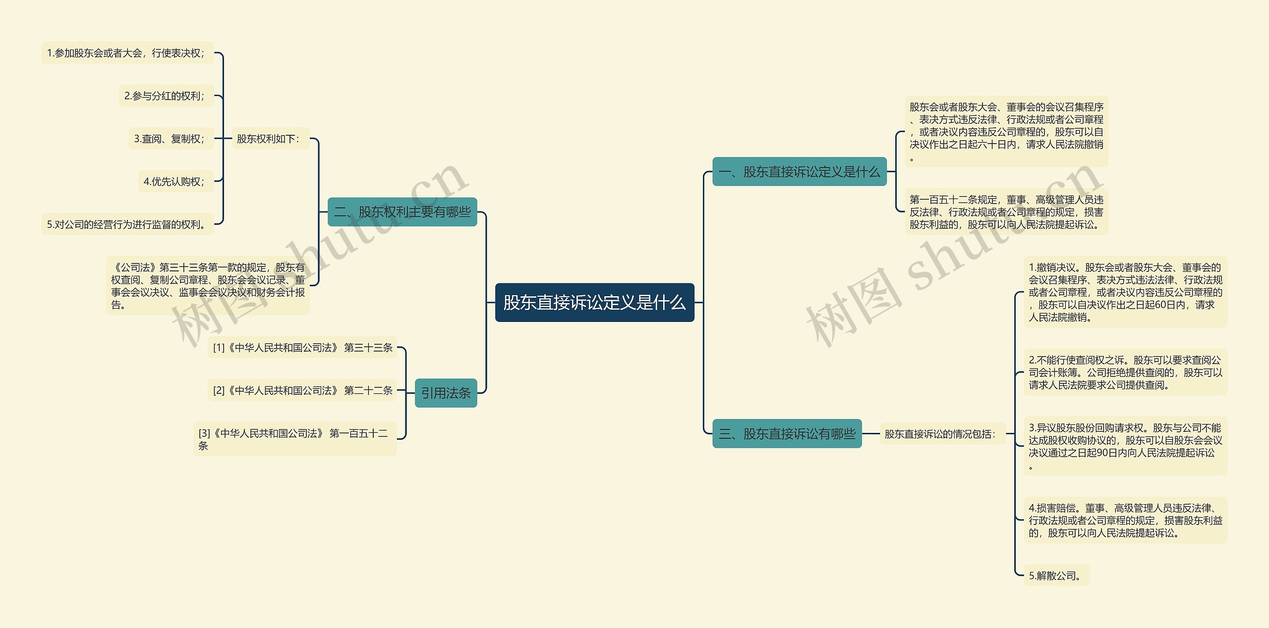 股东直接诉讼定义是什么思维导图