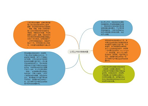 公司上市的信息披露