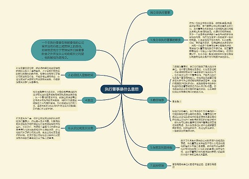 执行董事是什么意思