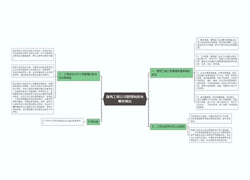 建筑工程公司管理制度有哪些规定