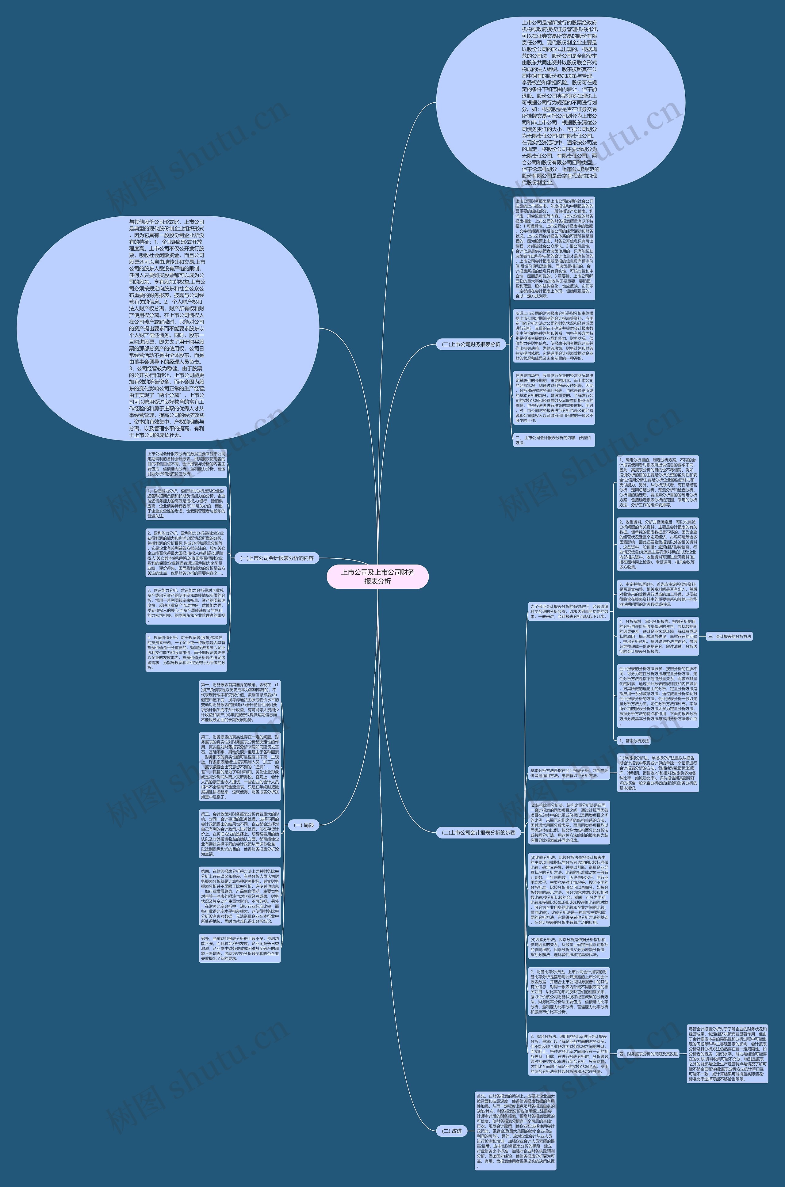 上市公司及上市公司财务报表分析思维导图
