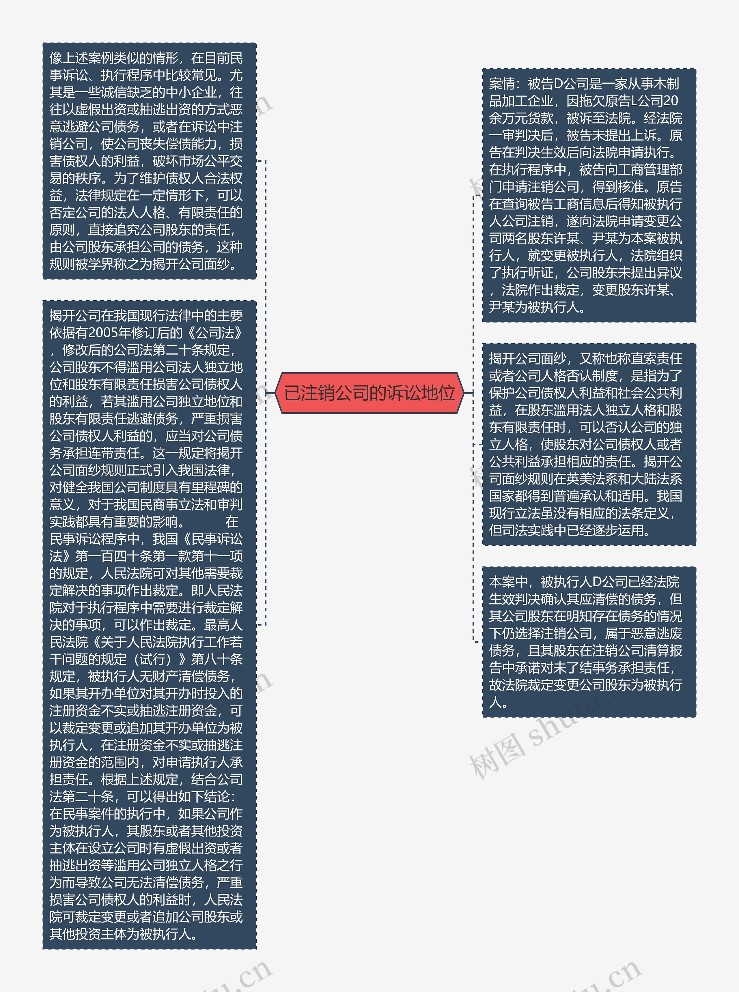 已注销公司的诉讼地位思维导图