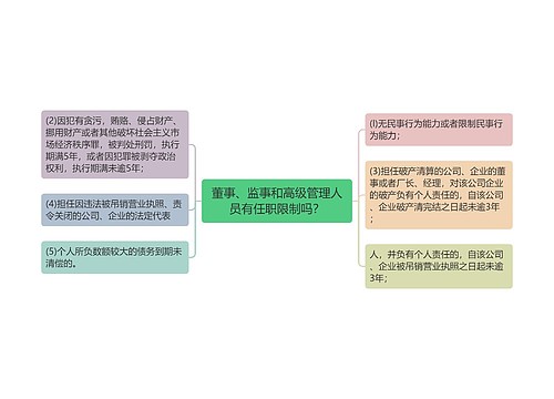 董事、监事和高级管理人员有任职限制吗？