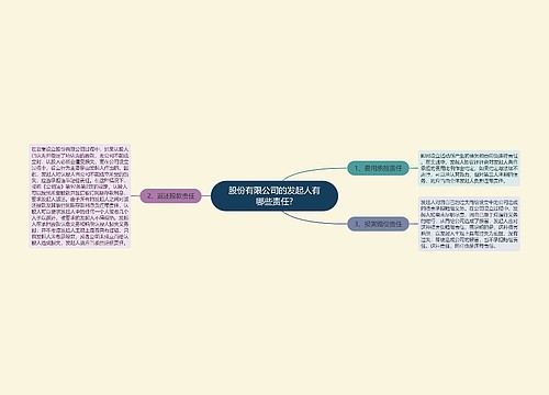 股份有限公司的发起人有哪些责任?