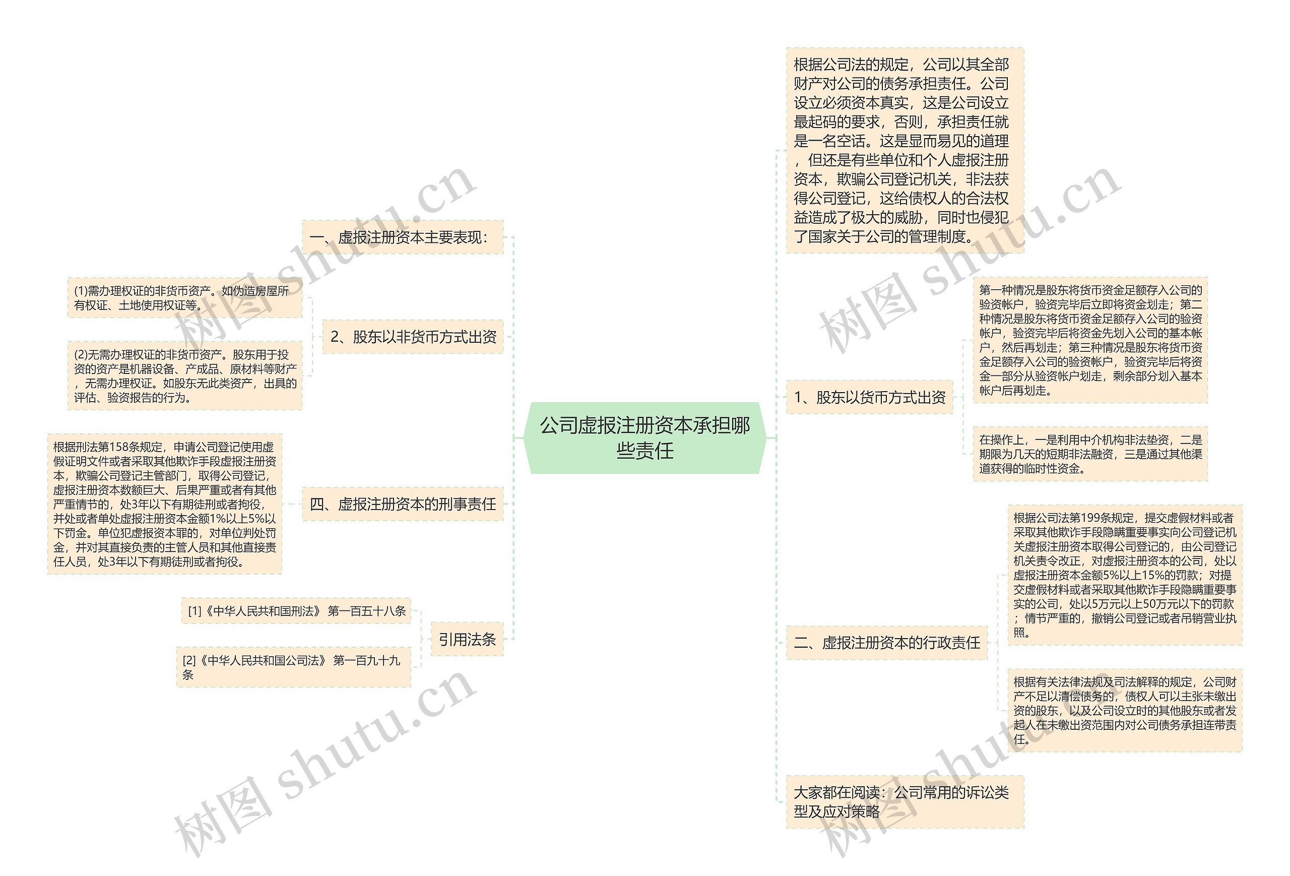 公司虚报注册资本承担哪些责任