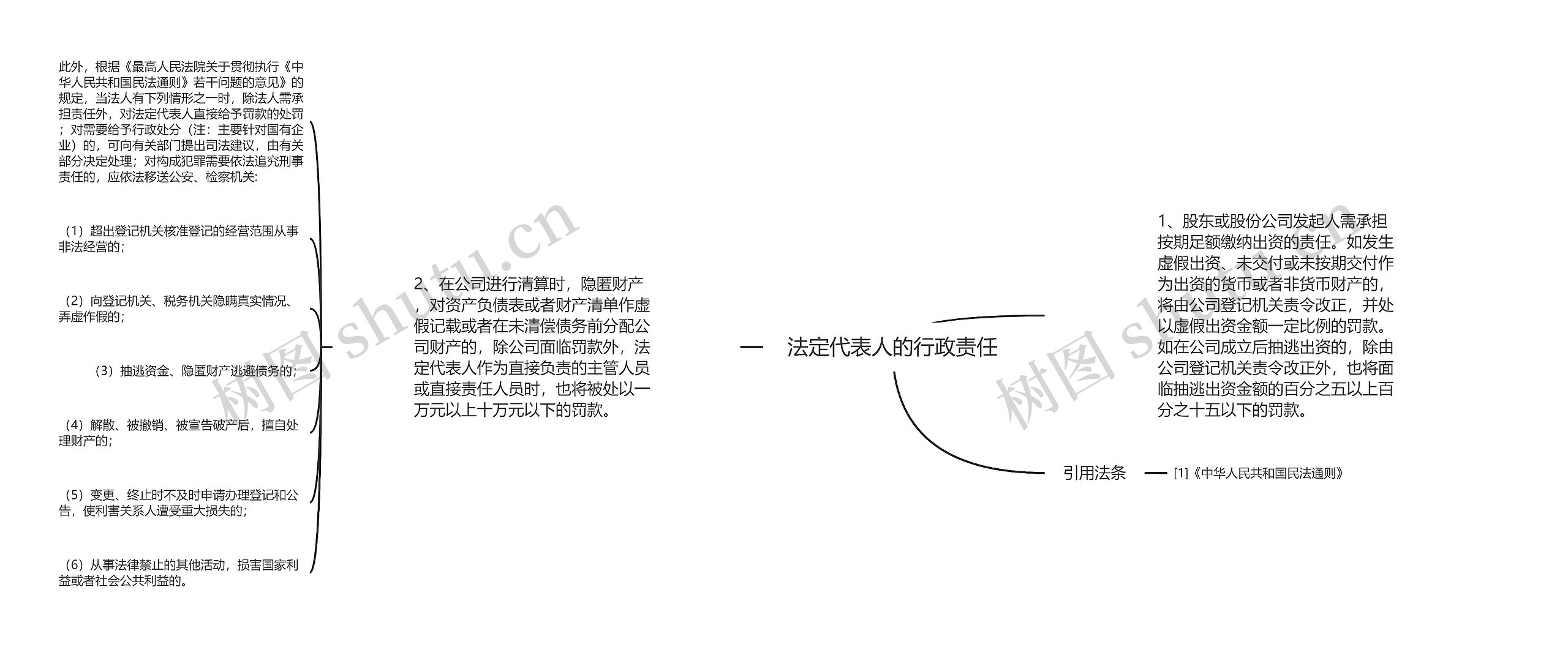 法定代表人的行政责任