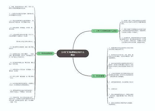 公司门口标牌制定有什么规定