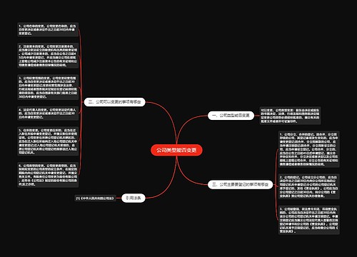 公司类型能否变更