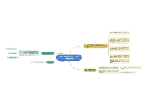 子公司和分公司的区别具体体现在哪