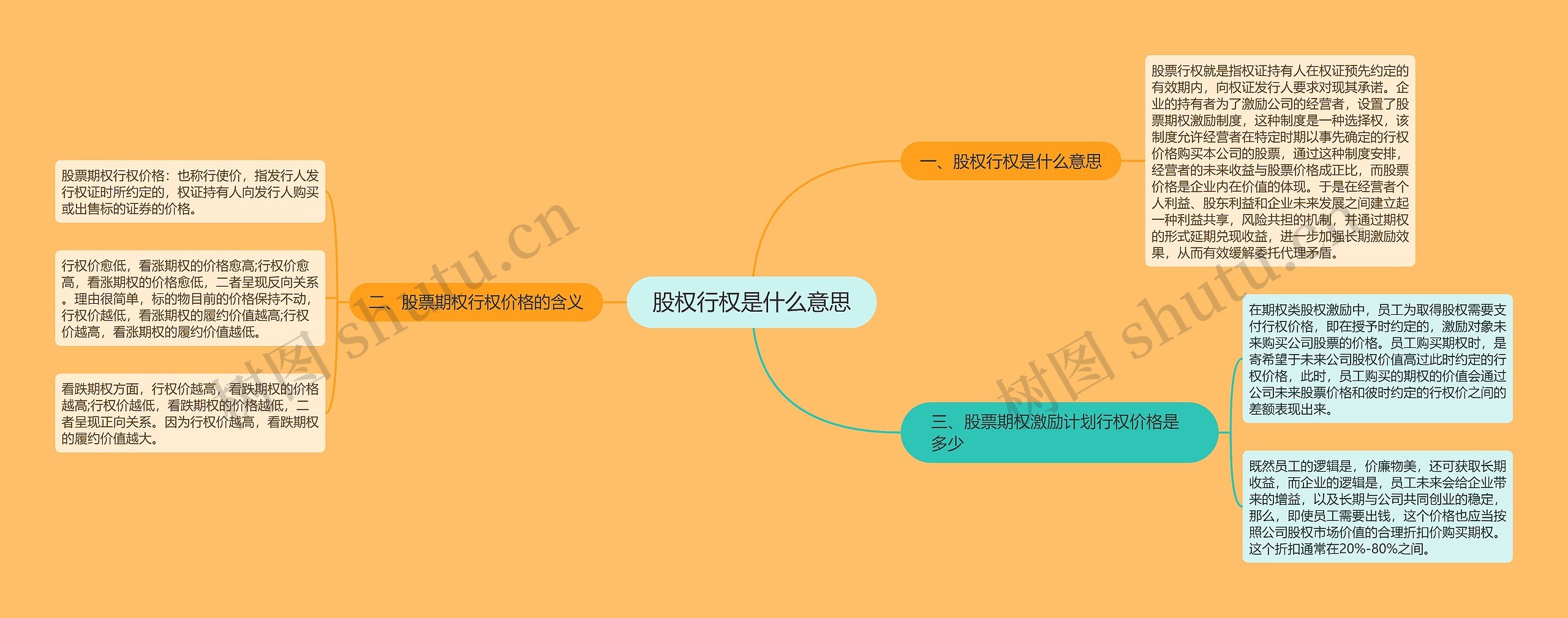 股权行权是什么意思思维导图