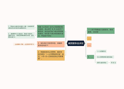 减资股东会决议