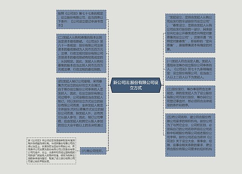 新公司法:股份有限公司设立方式