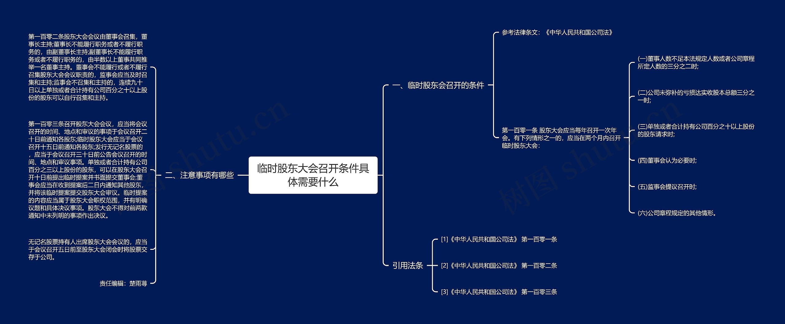 临时股东大会召开条件具体需要什么思维导图