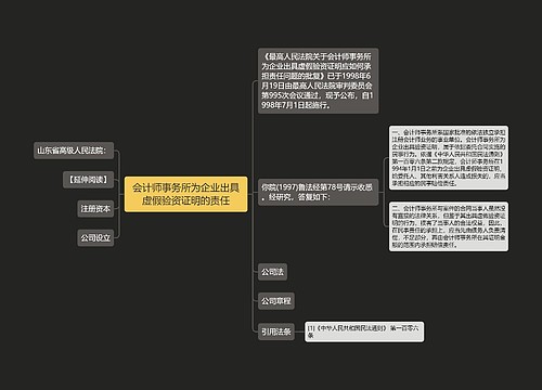 会计师事务所为企业出具虚假验资证明的责任