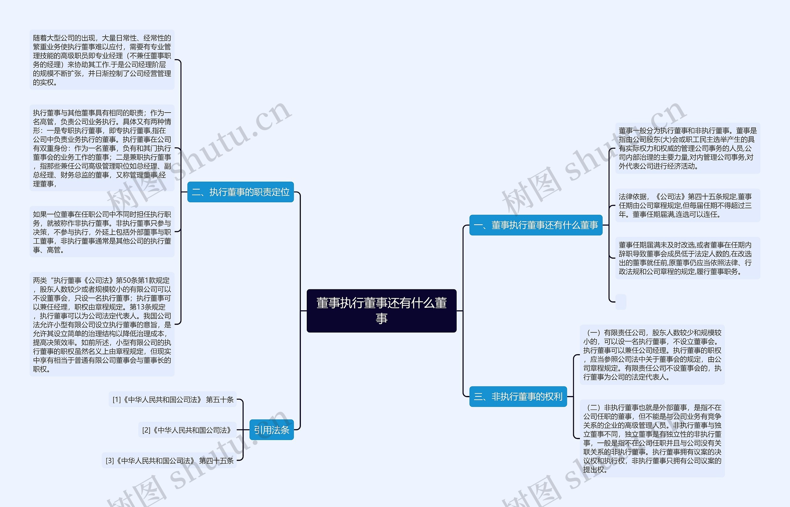 董事执行董事还有什么董事思维导图