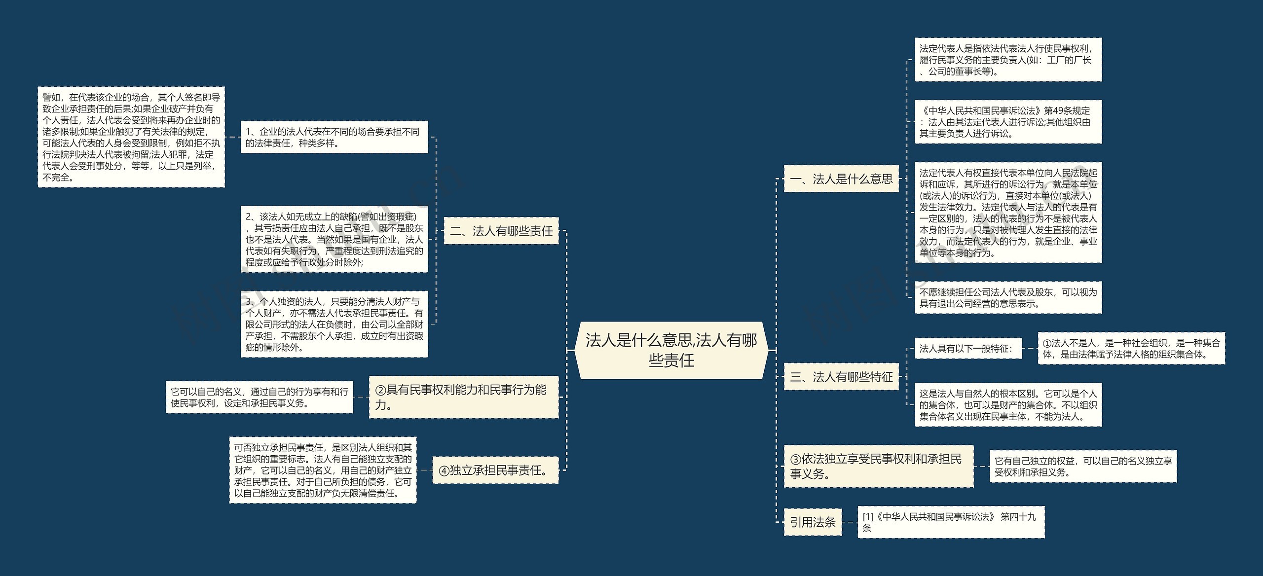 法人是什么意思,法人有哪些责任思维导图