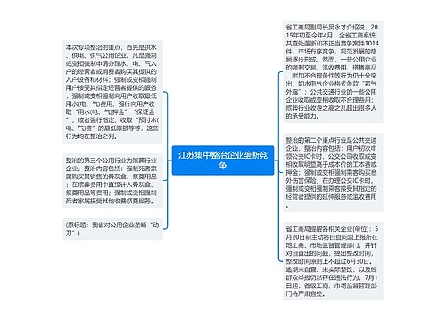 江苏集中整治企业垄断竞争