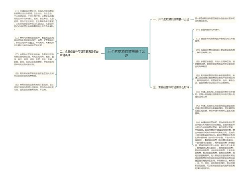 开个卖散酒的店需要什么证