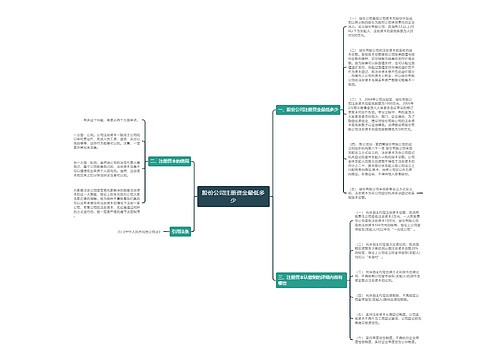 股份公司注册资金最低多少