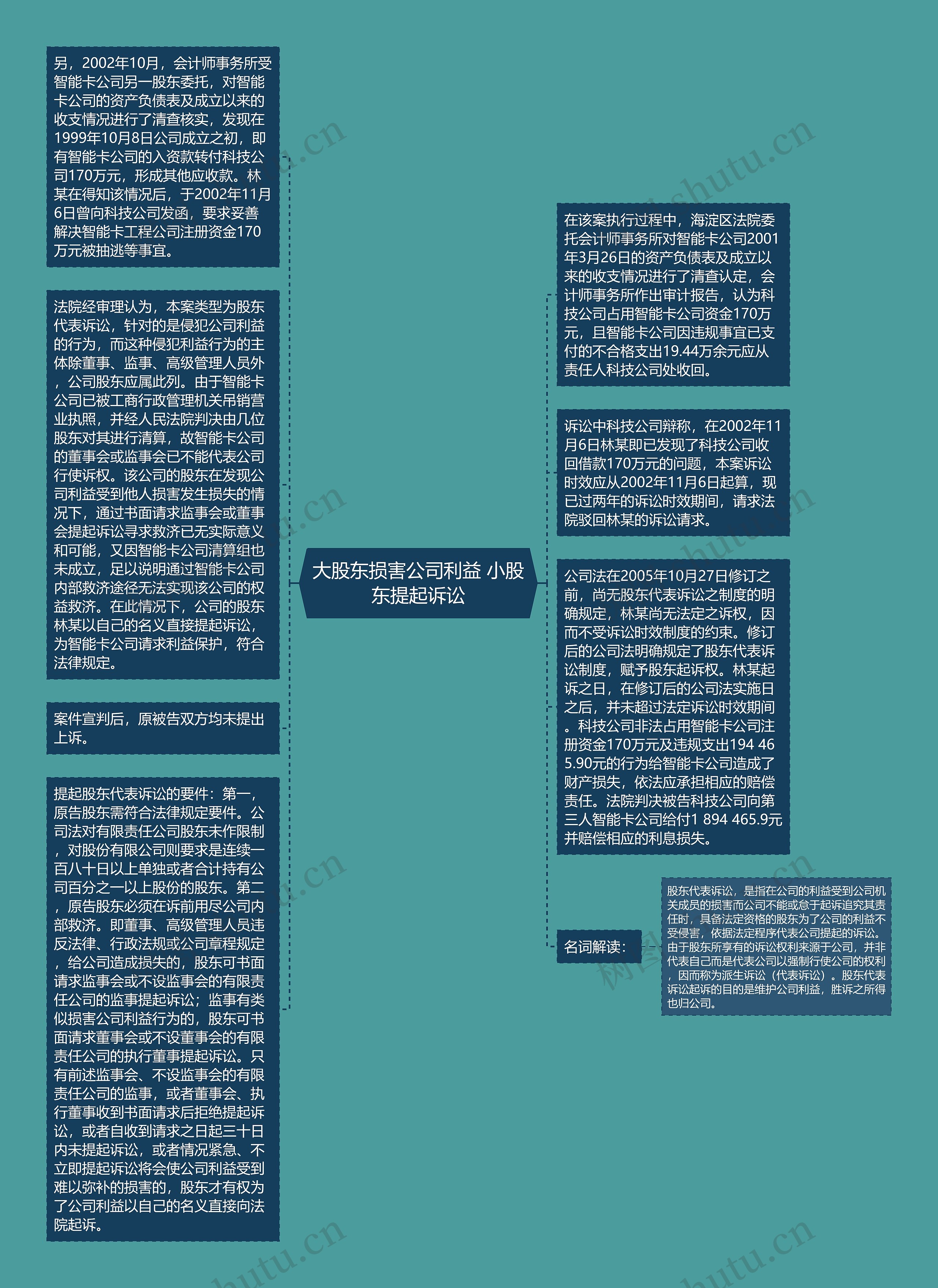 大股东损害公司利益 小股东提起诉讼思维导图