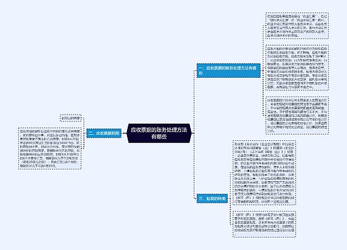 应收票据的账务处理方法有哪些