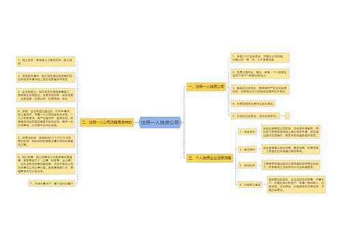 注册一人独资公司