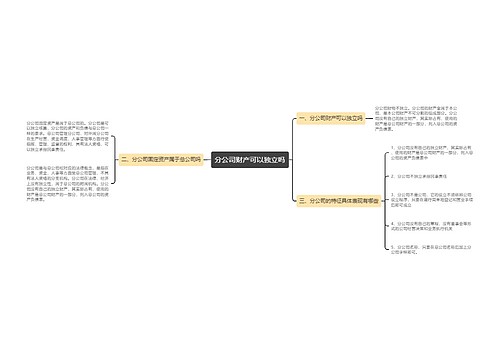 分公司财产可以独立吗