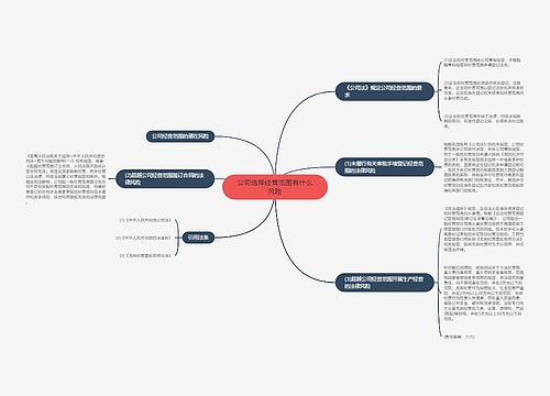 公司选择经营范围有什么风险