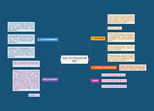 发起人对公司成立的法律责任