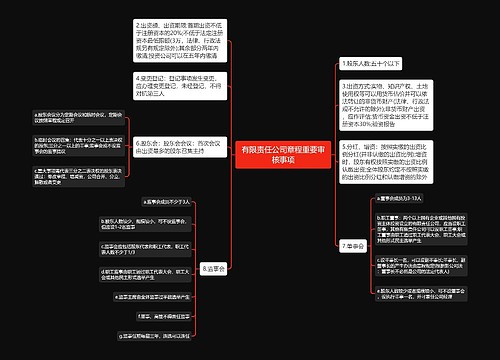 有限责任公司章程重要审核事项