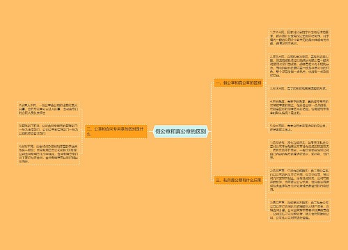 假公章和真公章的区别