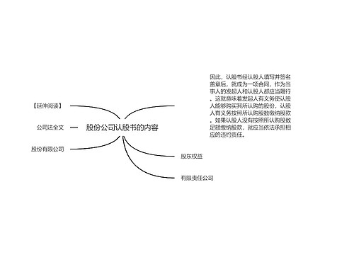 股份公司认股书的内容