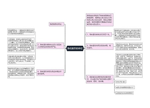 隐名股东的特征