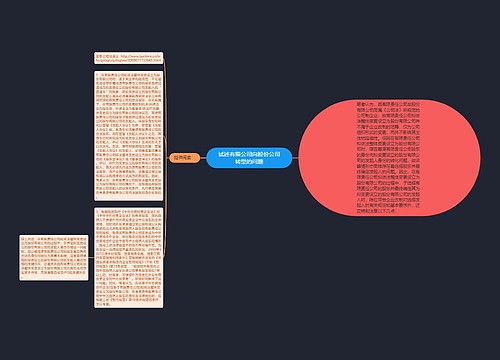 试述有限公司向股份公司转型的问题