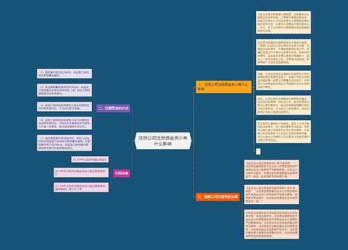 注册公司注册资金多少有什么影响