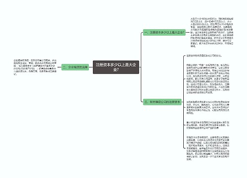 注册资本多少以上是大企业?