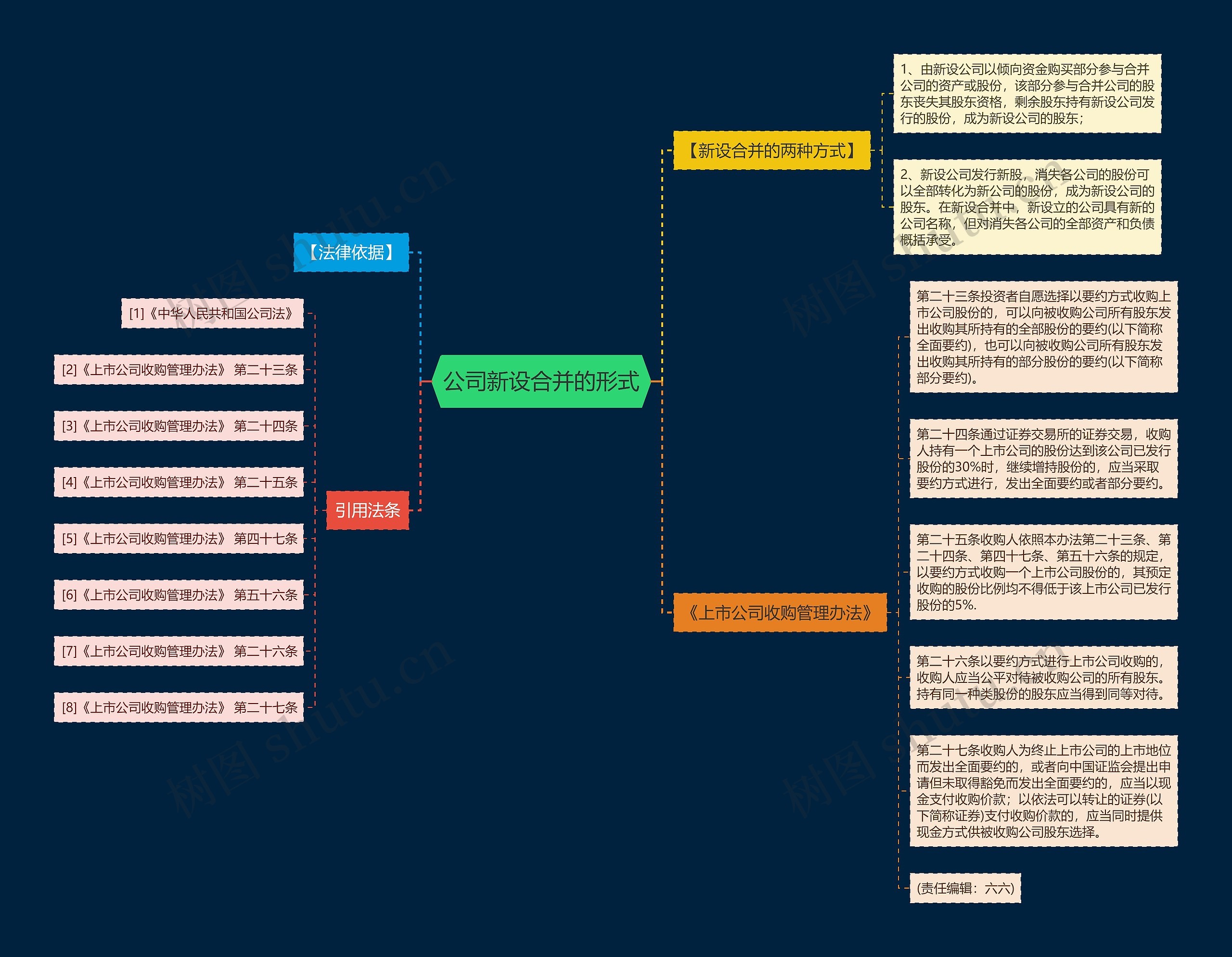 公司新设合并的形式思维导图