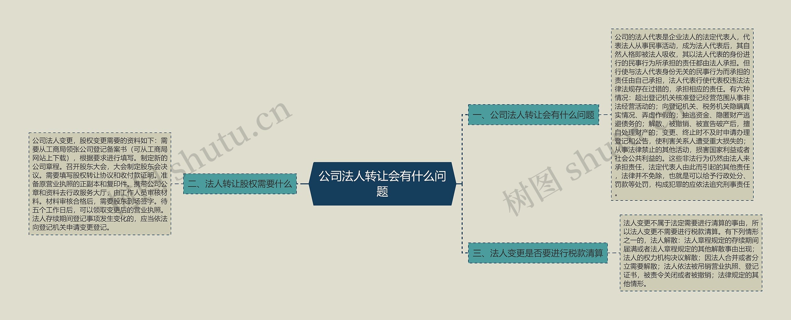 公司法人转让会有什么问题思维导图