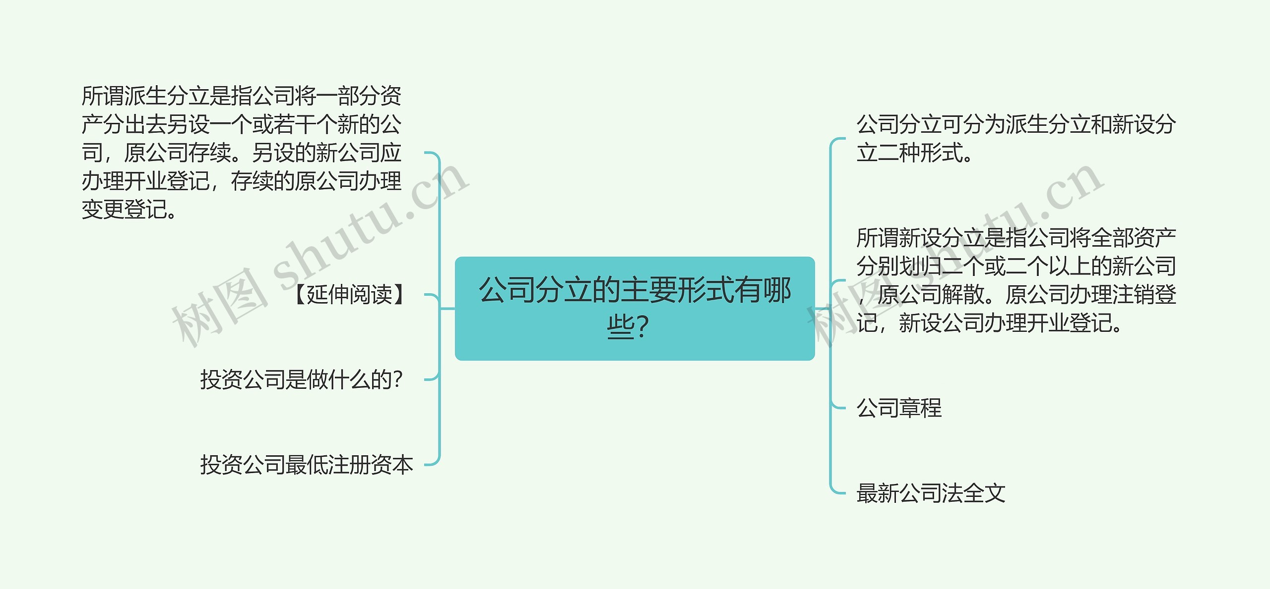 公司分立的主要形式有哪些？