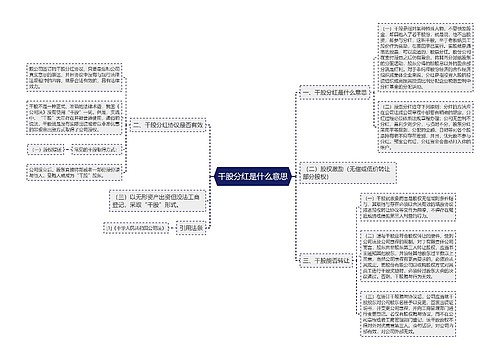 干股分红是什么意思