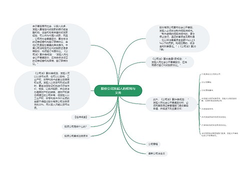 股份公司发起人的权利与义务