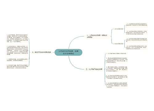 公司成本如何核算，核算的方法有哪些