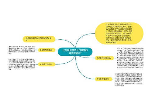 优先股制度给公司带来的好处有哪些?