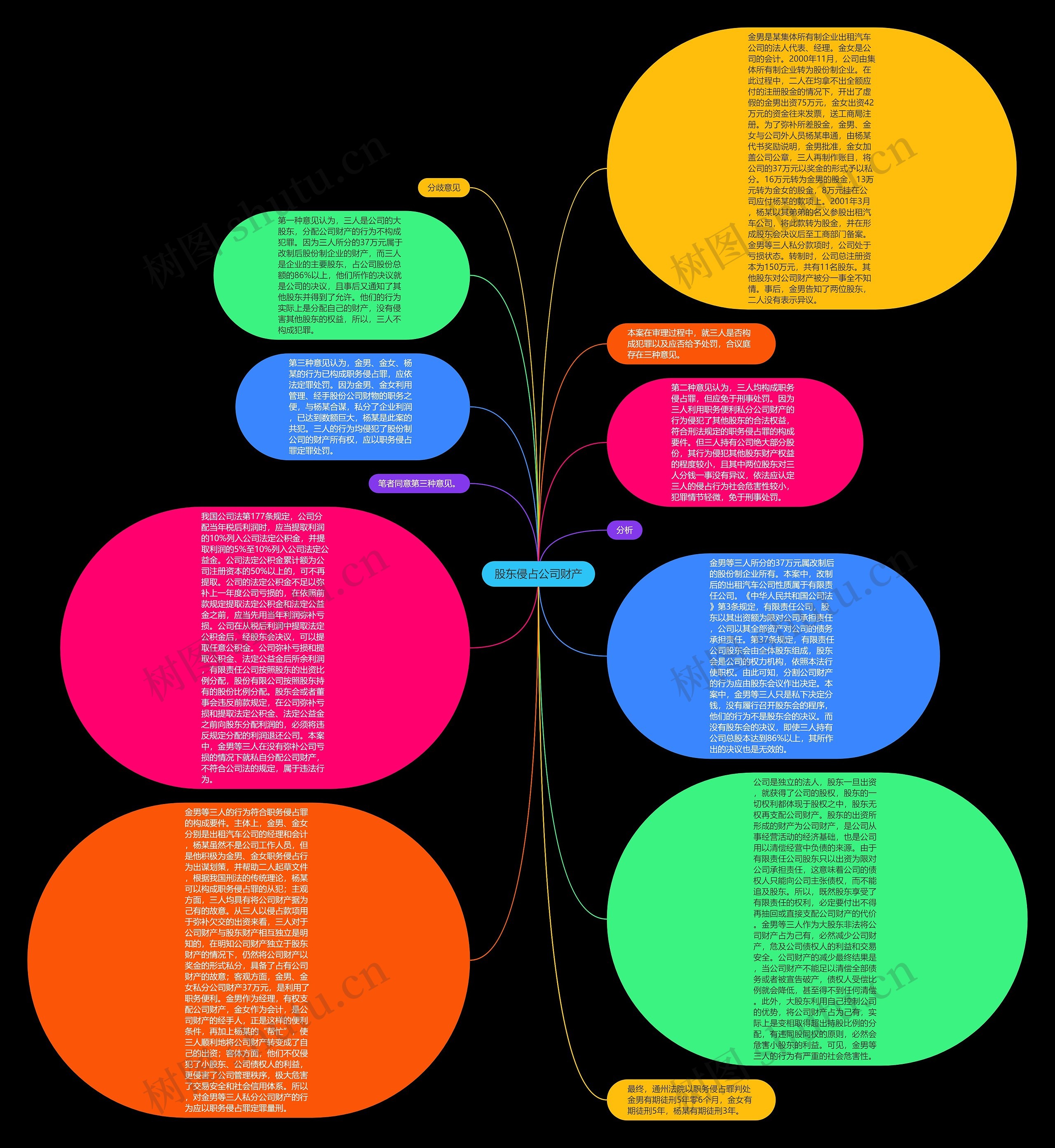 股东侵占公司财产思维导图