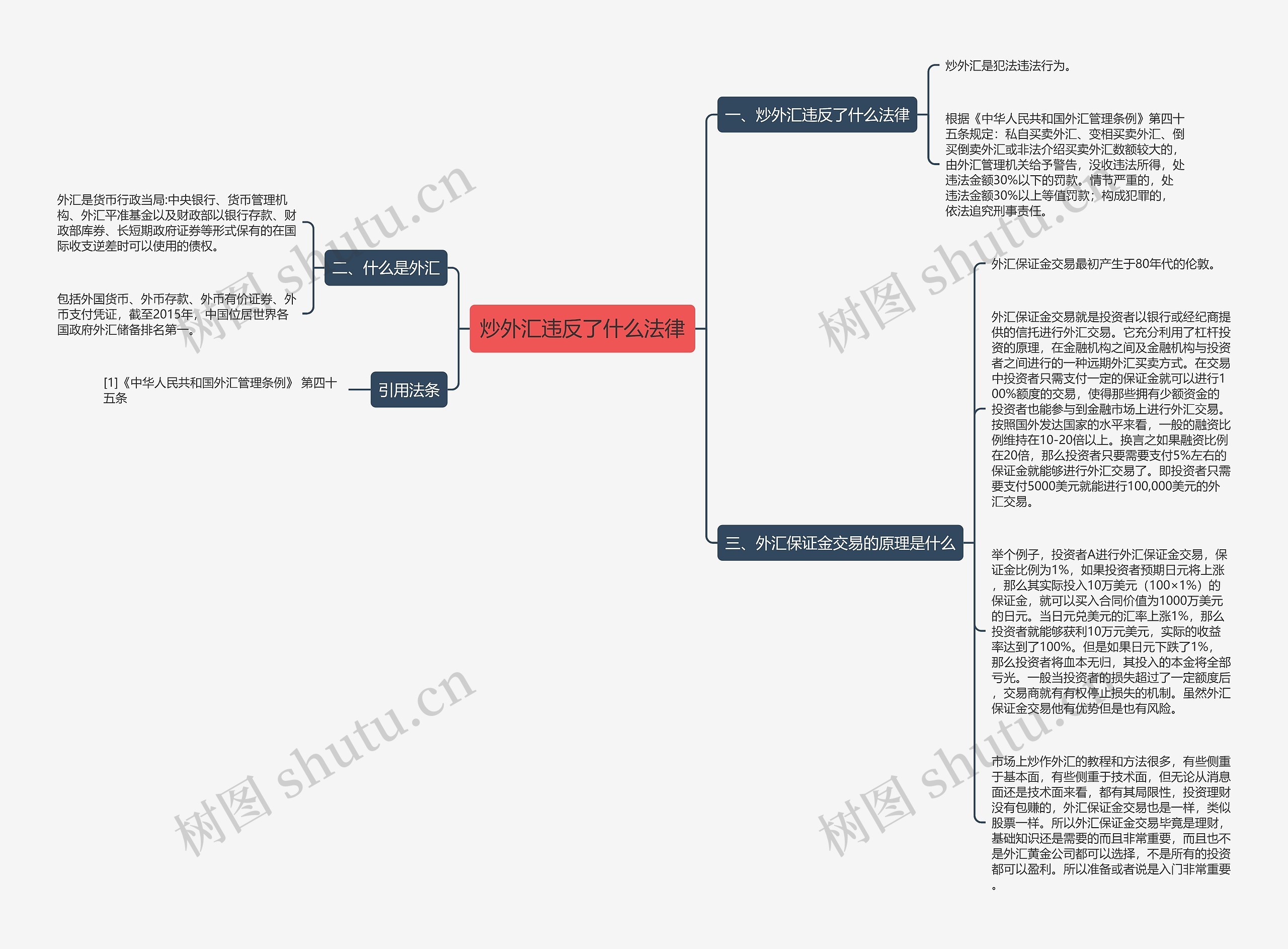 炒外汇违反了什么法律思维导图