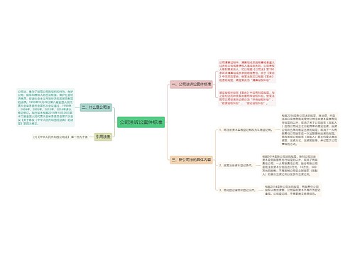 公司法诉讼案件标准